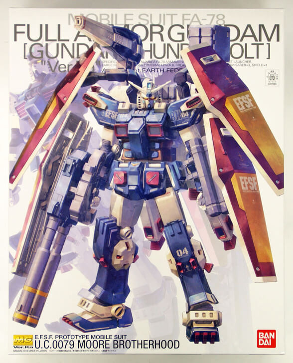 Bandai MG Gundam Full Armor Gundam Version Ka (Gundam Thunderbolt Version) 1/100 Scale Kit (4573102630490)