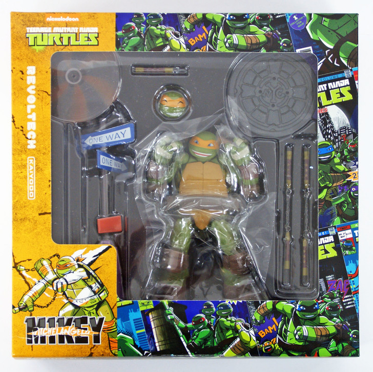 Kaiyodo Revoltech Teenage Mutant Ninja Turtles Michelangelo Figure (4537807090119)