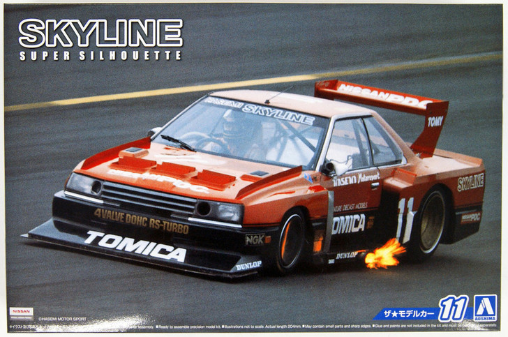 Aoshima 51627 The Model Car 11 Nissan KDR30 Skyline Super Silhouette '82 1/24 (4905083051627)