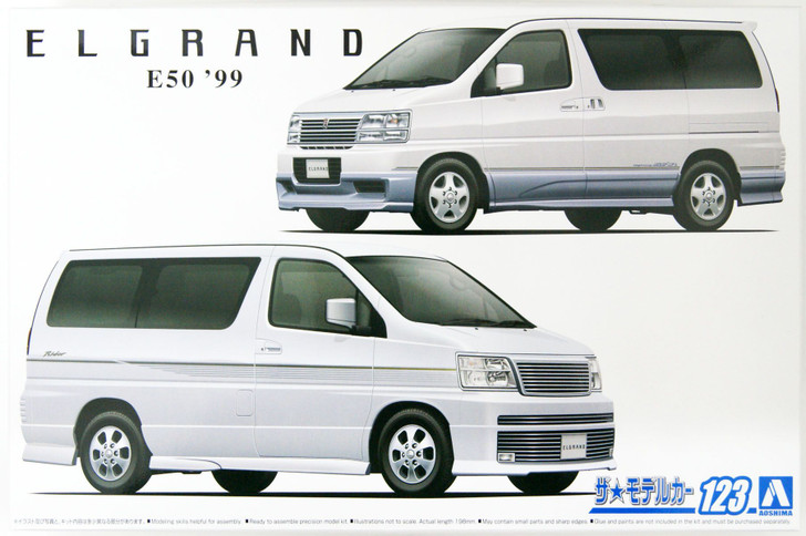 The Model Car 1/24 Nissan E50 Elgrand `99 Plastic Model