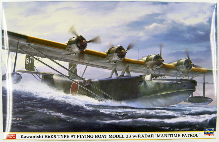 Hasegawa 02208 Kawanishi H6K5 Type 97 Flying Boat Model 23 w/ Radar Maritime Patrol 1/72 Scale Kit