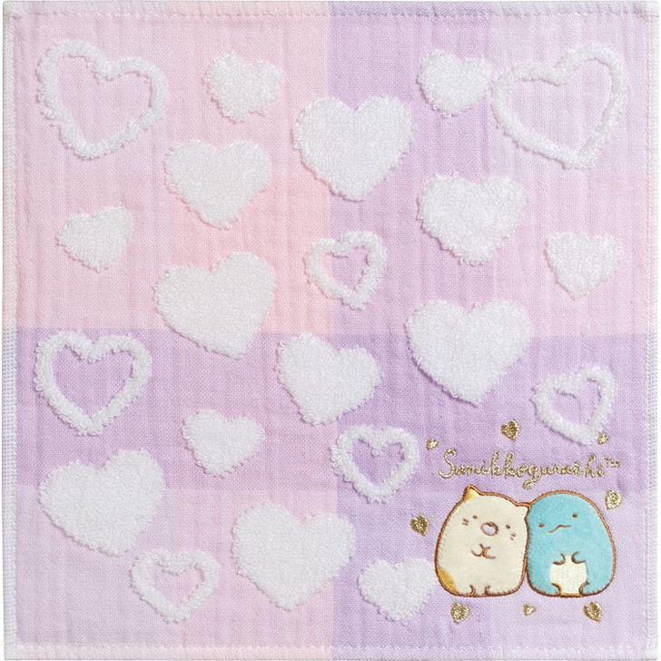 San-x Sumikko Gurashi Mini Towel Hearts