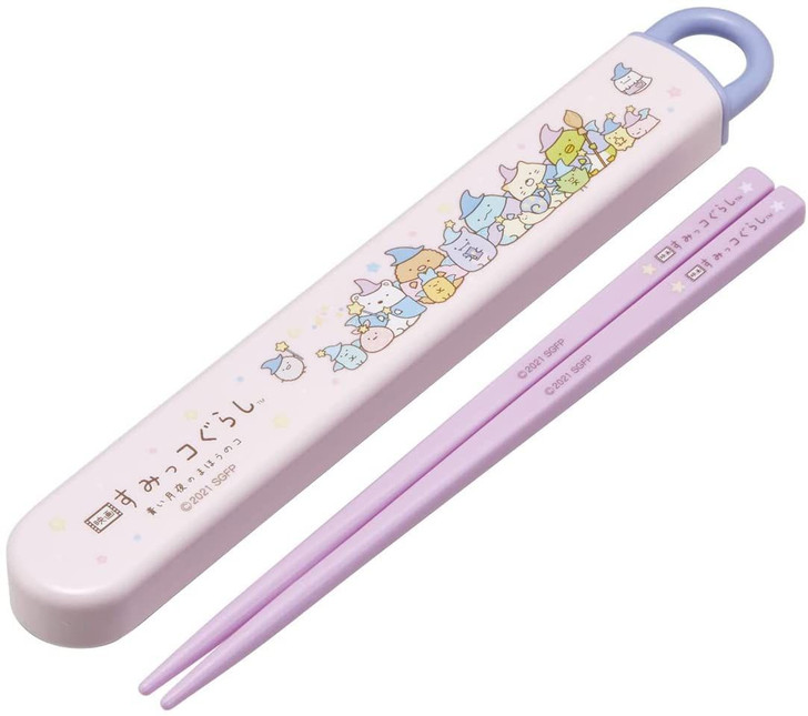 Skater Sumikko Gurashi Chopsticks with Case (Movie Sumikko Gurashi 2)