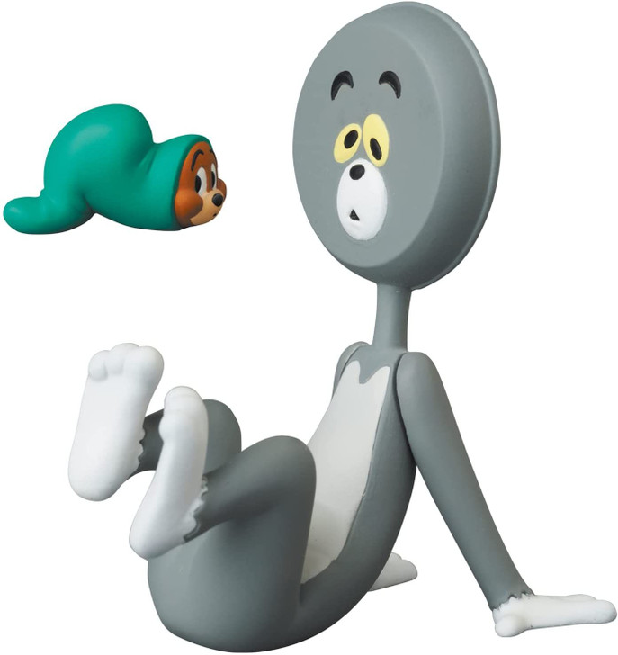 Medicom UDF Tom and Jerry Series 3 Tom (Head in the Shape of the Pan) and Jerry (In the Vinyl Hose) Figure