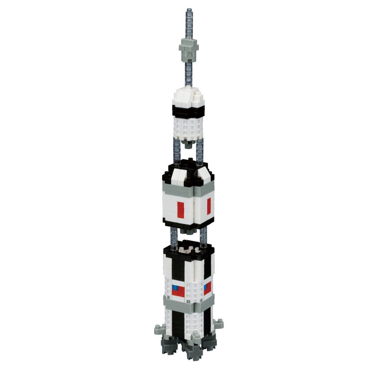 Kawada NBH-130 nanoblock Saturn V Rocket (4972825202807)