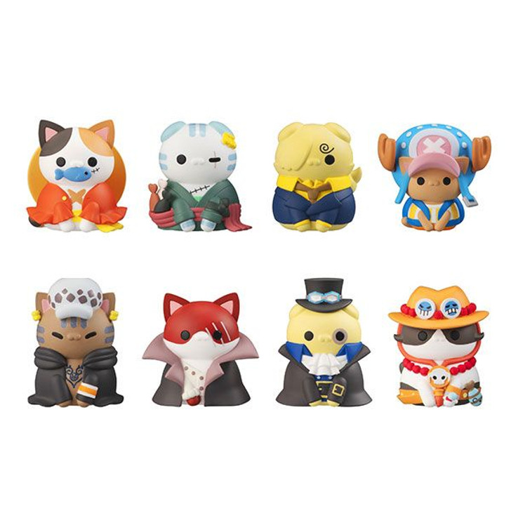 MegaHouse Mega Cat Project One Piece: Nyan Piece Nyan! I'll Become the Cat Pirate King! 8pcs Complete Box