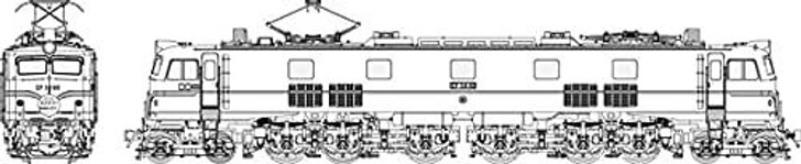 Tramway TW-EF58-10 JNR EF58 60 For General Use/Black H Rubber (HO scale)