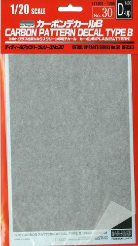 Fujimi Dup30 111902 Detail Up Parts Carbon Pattern Decal Type B (4968728111902)