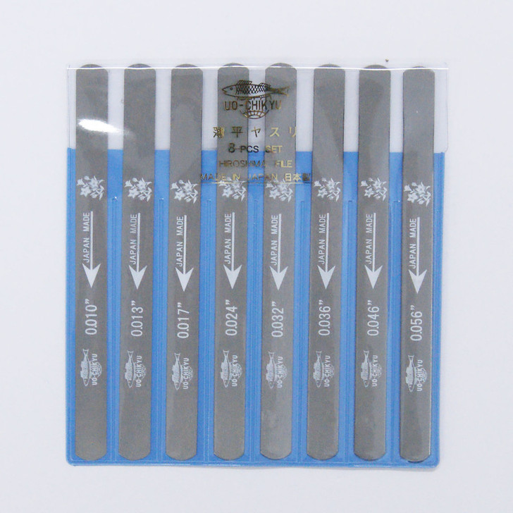UO-CHIKYU 2504 Nut Files Hiroshima File 8 pcs Set for Stringed Instruments