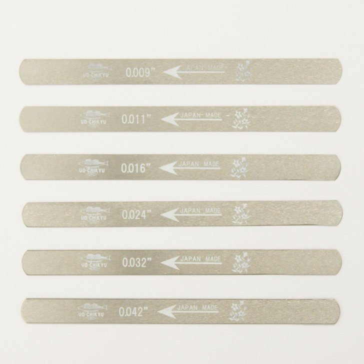 UO-CHIKYU 2505 Nut Files Hiroshima File 6 pcs Set for Electric guitar 009 gauge (2010011000072)