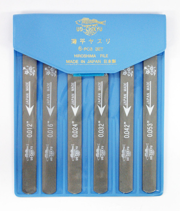 UO-CHIKYU 2508 Nut Files Hiroshima File 6 pcs Set for Acoustic Guitar / General (2010011000102)