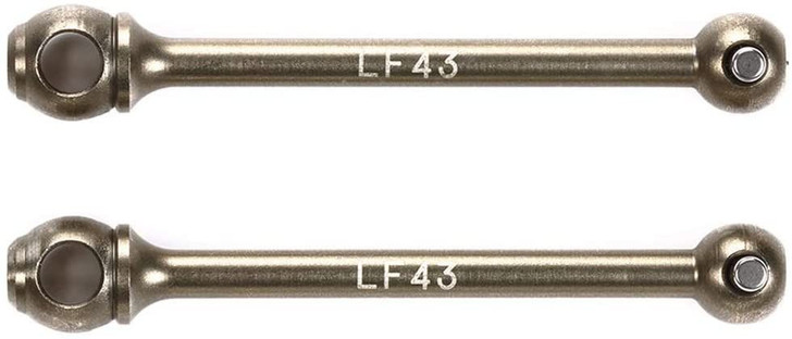 Tamiya 42361 TRF 43mm Drive Shafts for LF Double Cardan Joint Shafts (Silver/2 pcs)