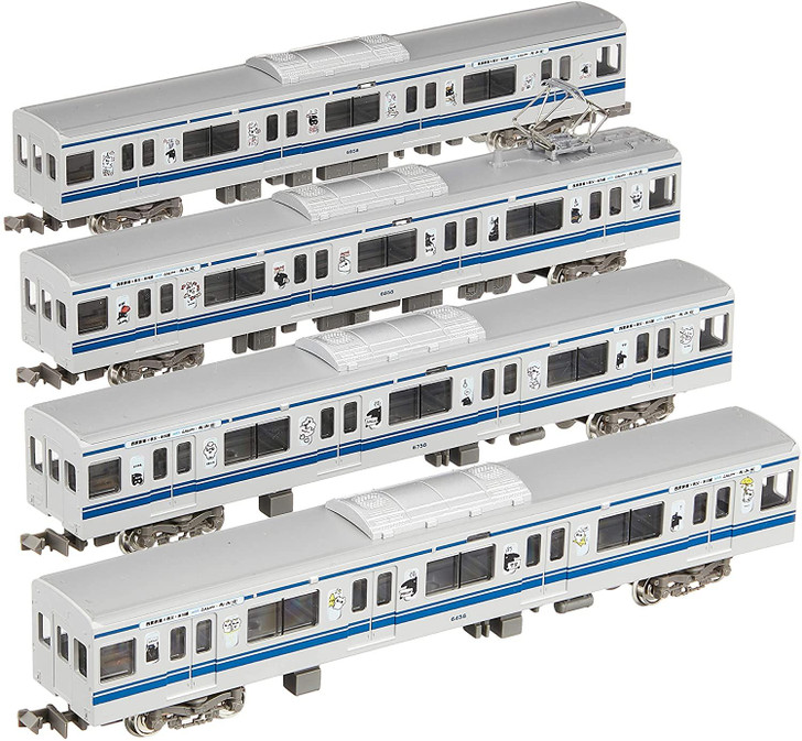 Greenmax 50622 Seibu Series 6000 (Seibu Railway x Chichibu/Honkawagoe with LAIMO & Song Song Meow) 4 Cars Add-on Set (N scale)