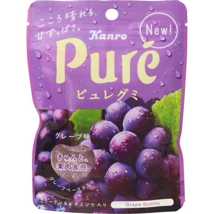Kanro Pure Gummy Grape 56G
