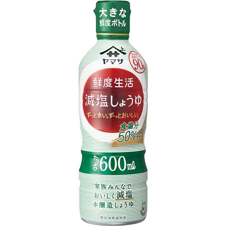 Yamasa Reduced Salt Soy Sauce 600Ml