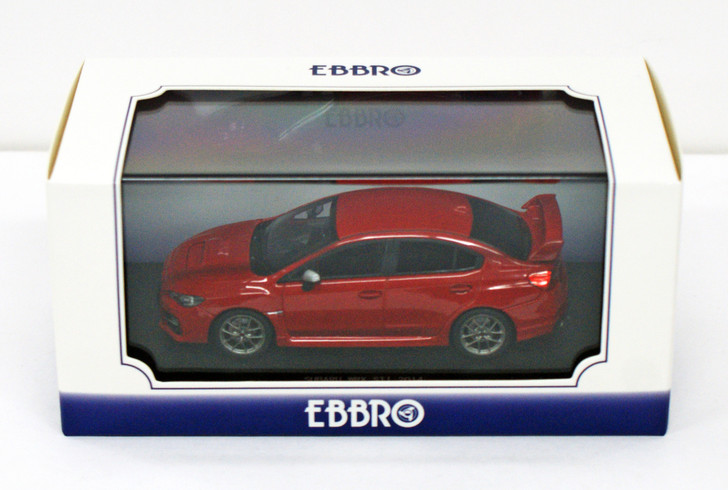 Ebbro 45313 SUBARU WRX STI 2014 (Red) 1/43 Scale (4526175453138)