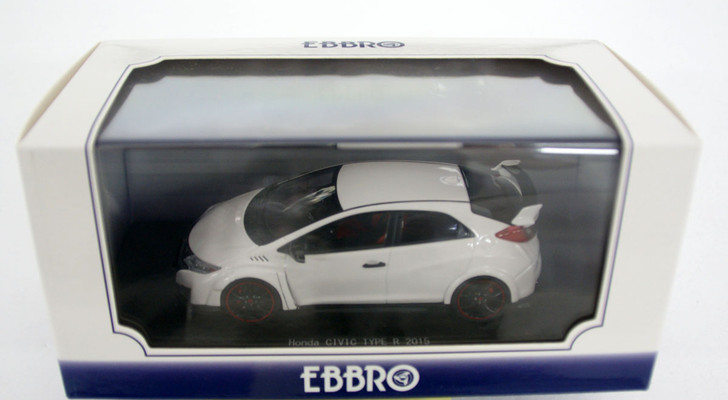 Ebbro 45352 Honda CIVIC TYPE R 2015 ChampionShip White 1/43 Scale (4526175453527)