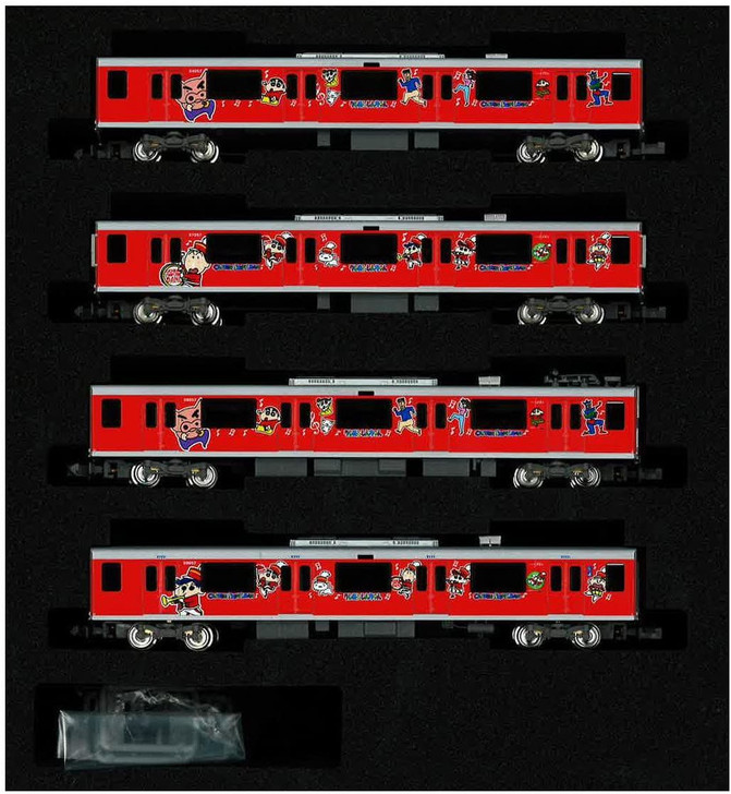 Greenmax 50573 Tobu Type 50050 (Crayon Shin-chan Wrapping Train Nene-chan Design) 4 Cars Add-on Set (N scale)