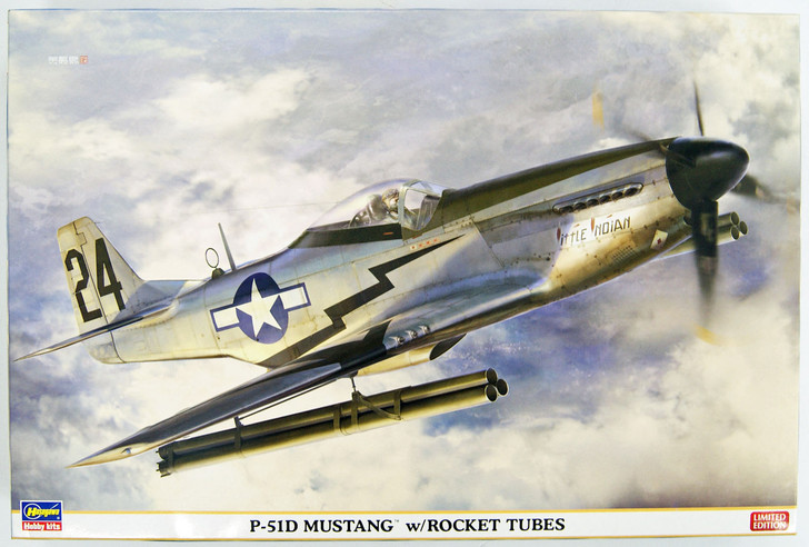 Hasegawa 08244 P-51D Mustang w/ Rocket Tubes 1/32 Scale Kit (4967834082441)