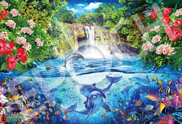 Epoch EPO-31-737 Jigsaw Puzzle Lassen Aloha Hawaii World Travel (Glow in the Dark)  (1053 S-Pieces)