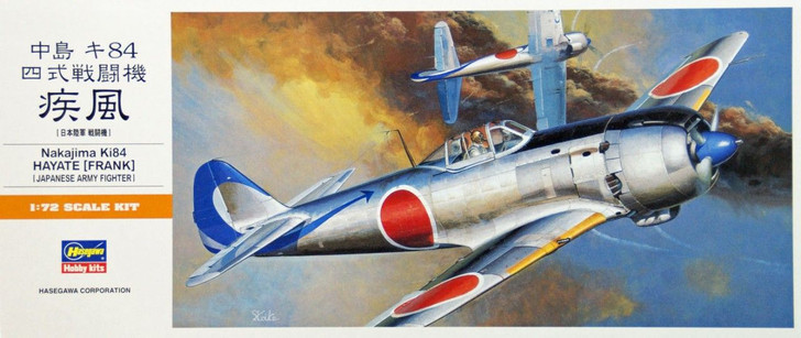 Hasegawa 1/72 Nakajima Ki84 Hayate(Frank) Japanese Army Fighter Plastic Model