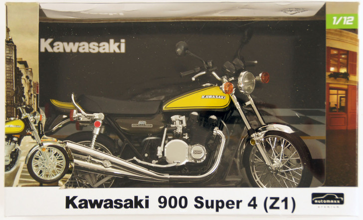 Aoshima Skynet 80962 Kawasaki 900 Super 4 (Z1) Yellow Ball 1/12