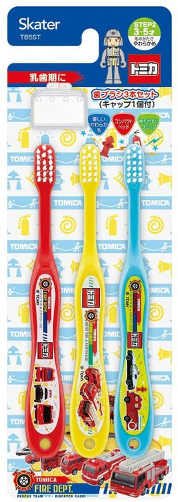 Skater Soft Toothbrush Set (3 pcs) For Kindergarten Kids Tomica 19