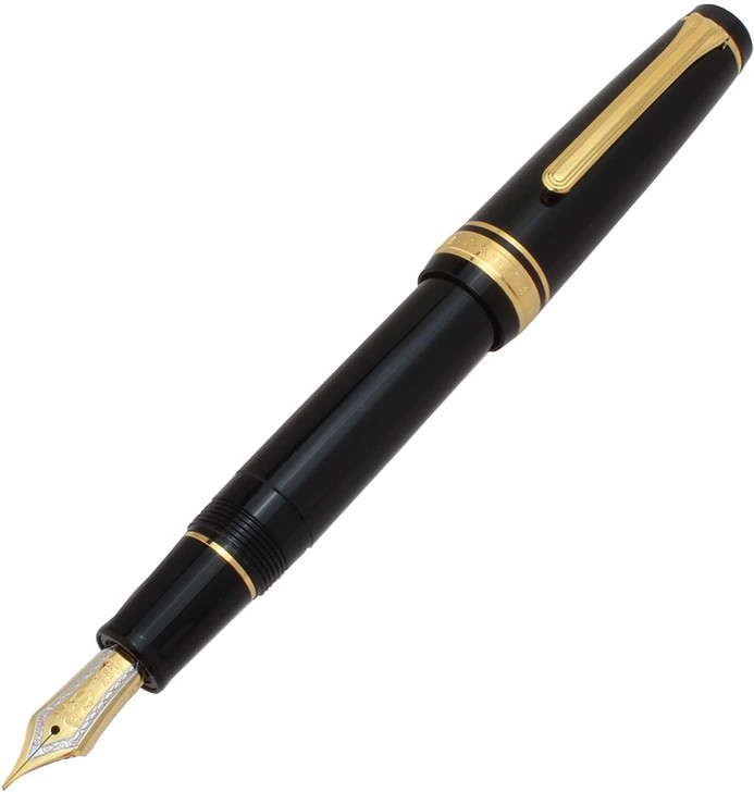 Sailor Professional Gear Gold Fountain Pen Black MF 11-2036-320