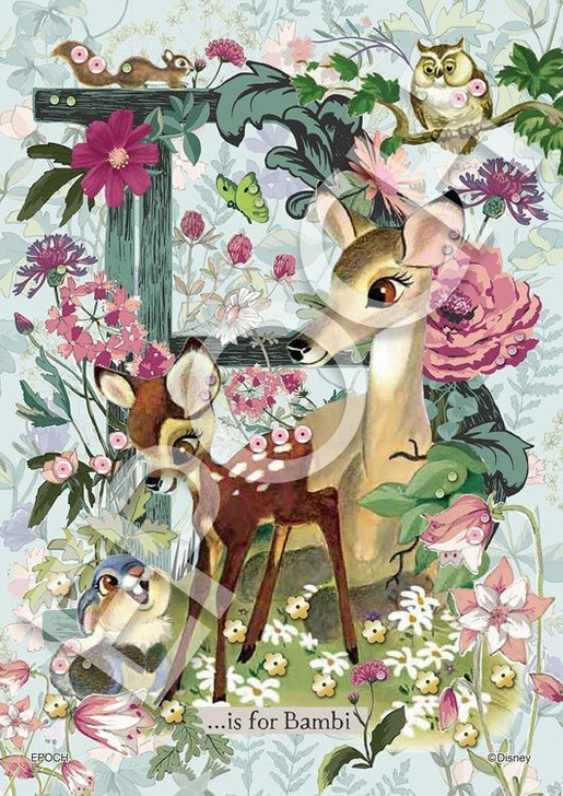 Jigsaw Puzzle Disney Bambi Botanical Bambi (Decoration Puzzle