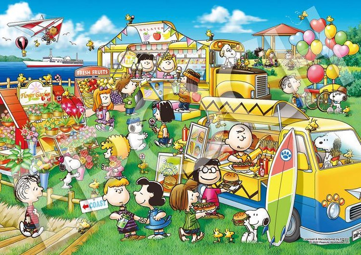 Epoch 03-079 Jigsaw Puzzle Peanuts Snoopy Food Truck Shops (108 Pieces)