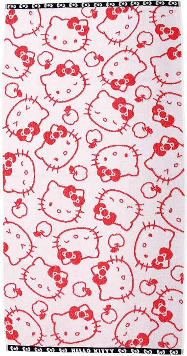 Marushin Sanrio Bath Towel Emotion Hello Kitty