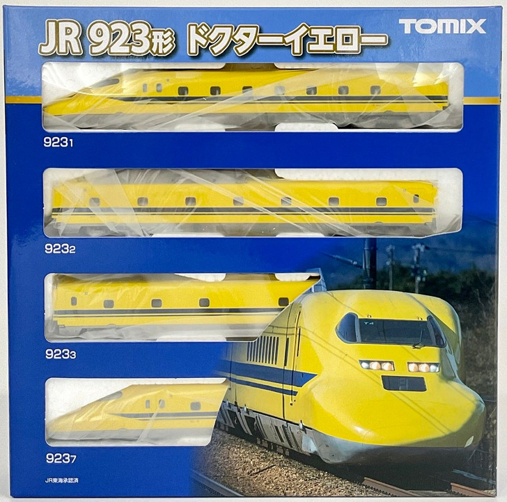 Tomix 98480 JR Type 923 Shinkansen Electric Track Comprehensive Test  Vehicle (Doctor Yellow) 4 Cars Set (N scale)