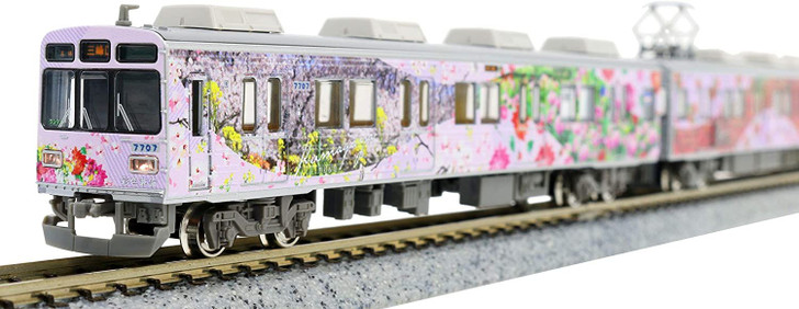 Greenmax 50672 Chichibu Railway Series 7500 Wrapping Train 'Saisyokukenbi' 3 Cars Set (N scale)