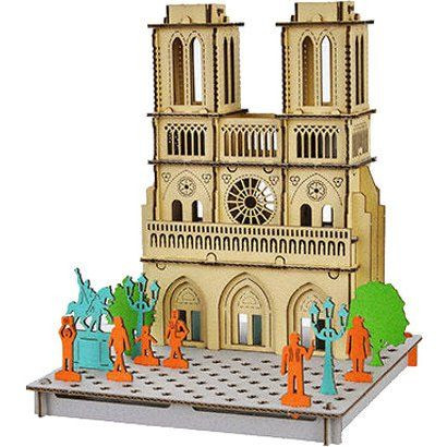 hacomo PUSUPUSU Paper Craft Notre Dame Cathedral