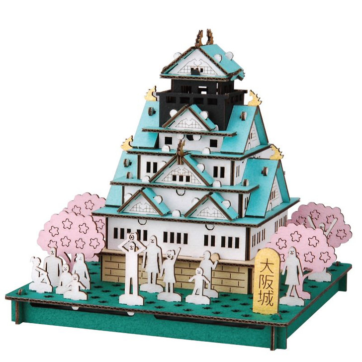 hacomo PUSUPUSU Paper Craft Osaka Castle