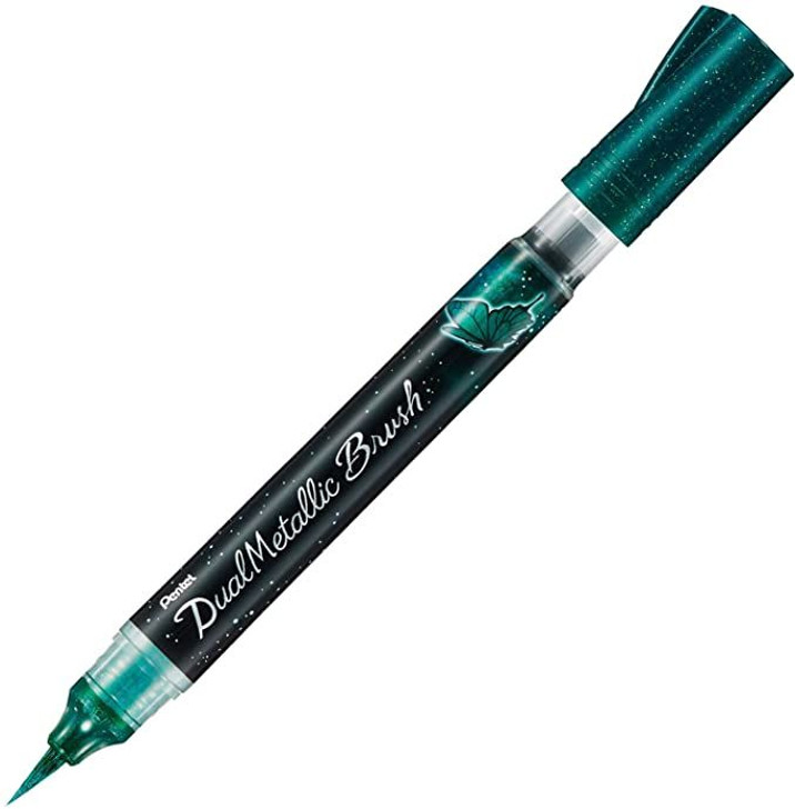 Pentel Dual Metallic Brush Green