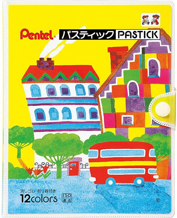 Pentel Pastic All Core Color Pencil 12 Color Set