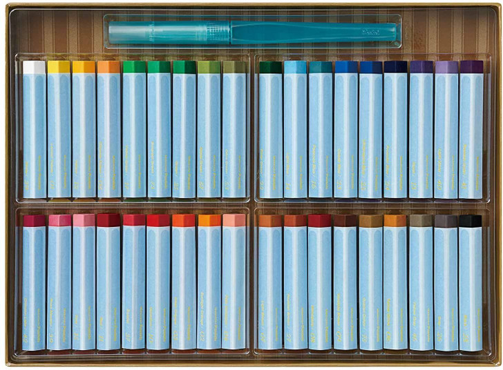 Pentel Vistage Watercolor Pastel 36 Color Set With Water Brush