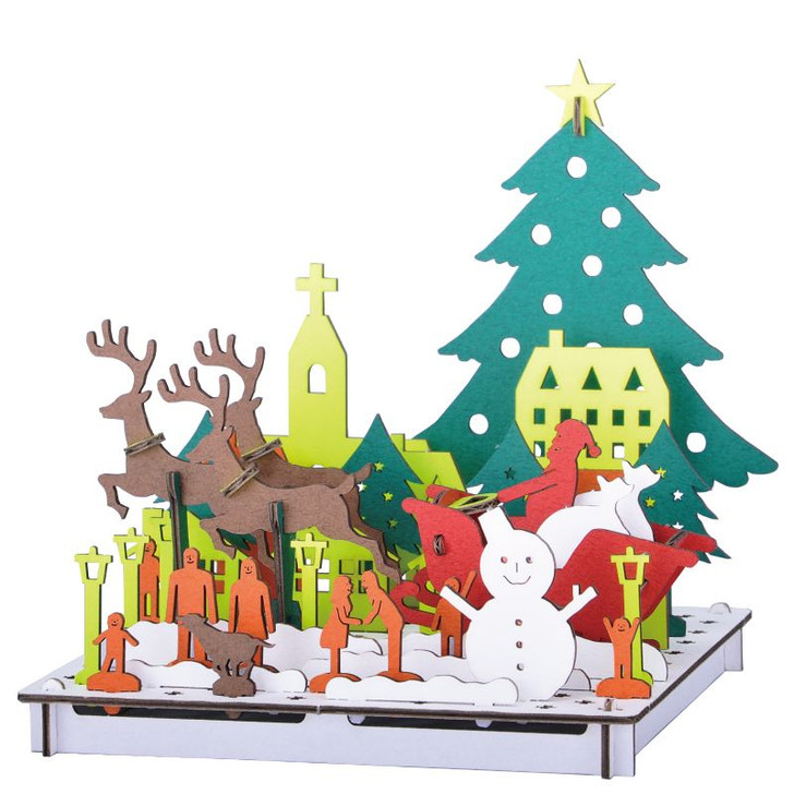 hacomo PUSUPUSU Paper Craft White Christmas