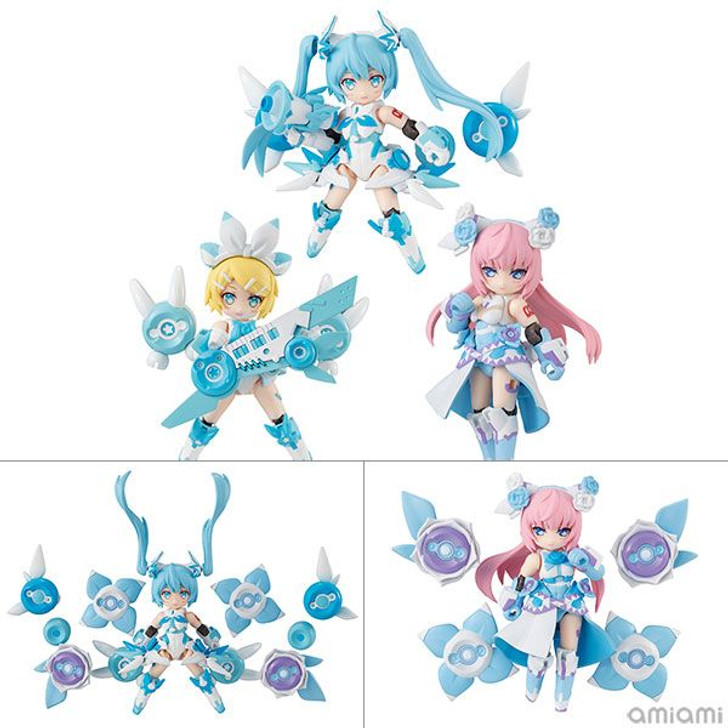 Megahouse Desktop Singer Snow Miku Series 3Pack Box