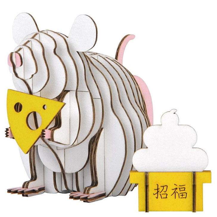 hacomo GRID Paper Craft Mouse