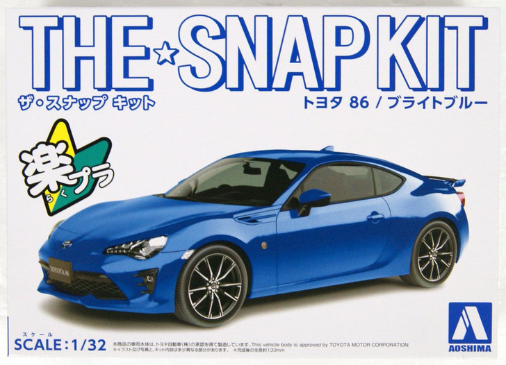 Aoshima The Snap Kit 1/32 Toyota 86 (Bright Blue) Plastic Model