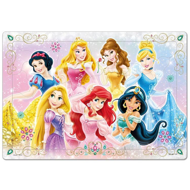 Tenyo DC40-159 Jigsaw Puzzle Disney Princesses All Together (40 Pieces) Child Puzzle