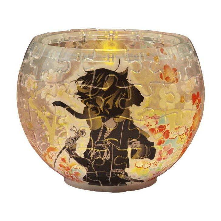 Yanoman 2201-46 3D LED Lamp Shade Puzzle Touken Ranbu Gokotai (80 Pieces)