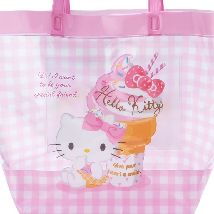 Sanrio Vinyl Summer Bag Hello Kitty Gingham