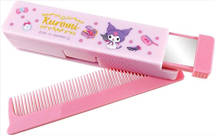 Sanrio Sanrio Mirror & Comb With Accessory Case Happiness Girl Kuromi