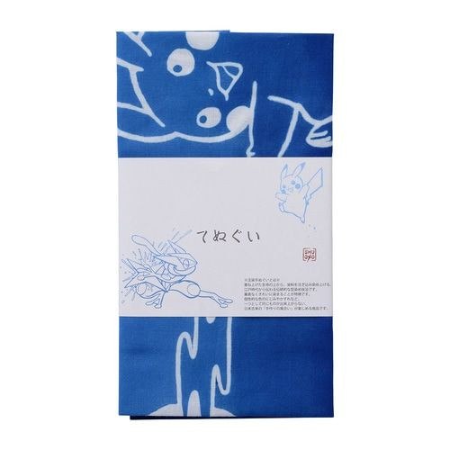 Pokemon Center Original Tenugui Greninja and Pikachu of Ninja Shugyo