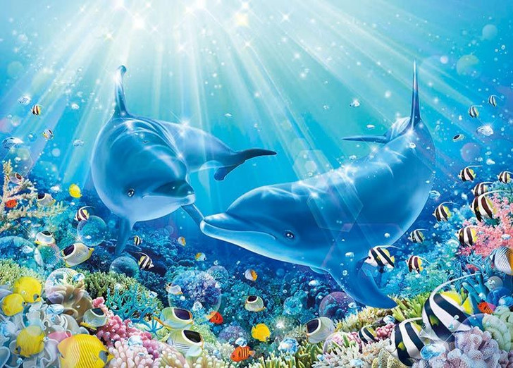 Beverly 66-219 Jigsaw Puzzle Destiny Dolphins (600 Pieces)