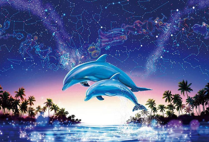 Beverly 81-132 Jigsaw Puzzle Starry Ocean Zodiac Twelve Constellations (1000 Pieces)