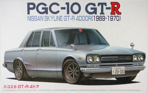 Fujimi ID-03 Nissan Skyline GT-R 4-Door PGC10 1969 1/24 scale kit (4968728038582)